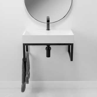 Konglomerátové umývadlo na dosku REA GOYA - 70CM + konzol