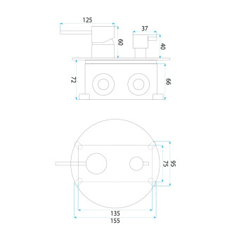 Rea Podomietková sprchová sada Rea Lungo Diamond Gold+ BOX REA-P6964
