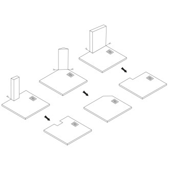 Rea Sprchová vanička Magnum Black 90x90 REA-K3910