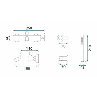Rea Vaňová batéria Rea Lungo Grip Brush Copper REA-B4567
