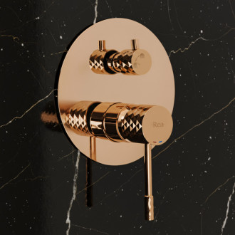 Rea Podomietková sprchová sada Rea Lungo Diamond Copper + BOX REA-P5657