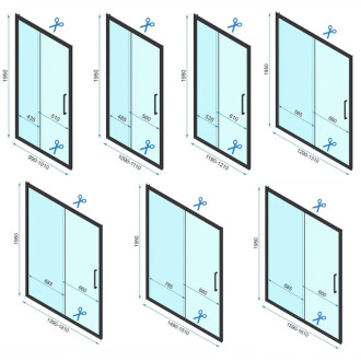Rea Sprchová kabína REA Rapid Slide Chrome KPL-K05757