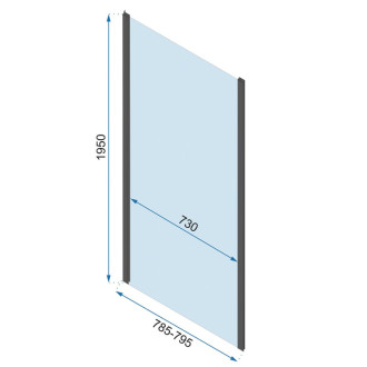 Rea Sprchová kabína REA Rapid Swing Chrome KPL-K05556