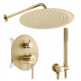 Rea Podomietková sprchová sada Rea Foss Clif Brush Gold + BOX REA-P5647