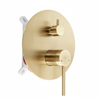 Rea Podomietková sprchová sada Rea Foss Clif Brush Gold + BOX REA-P5647