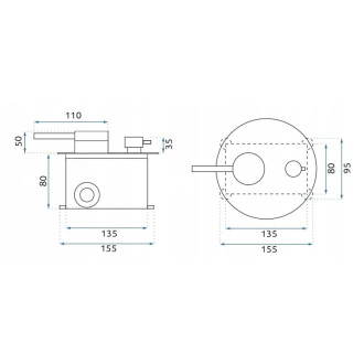Rea Podomietková sprchová sada Rea Foss Clif Brush Gold + BOX REA-P5647