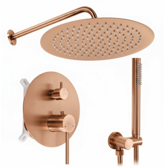 Rea Podomietková sprchová sada Rea Foss Clif Brush Copper + BOX REA-P5649