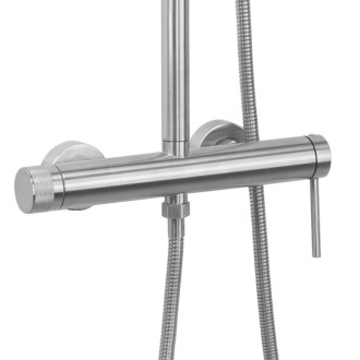 Rea Sprchový set Rea Foss Clif Brush Nickel REA-P5646