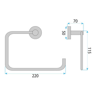 Rea Kúpeľňový vešiak 5610 Leo Gold REA-88086