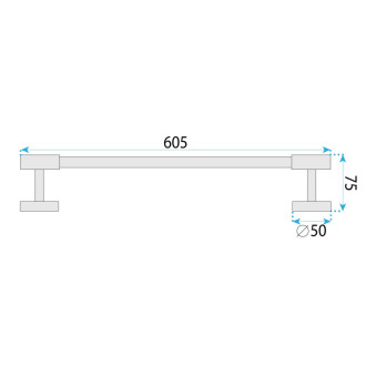 Rea Kúpeľňový vešiak 5701 Galo Brush Gold REA-88010