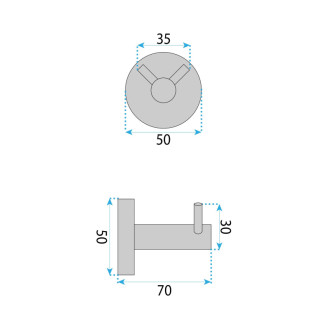 Rea Kúpeľňový vešiak 5605 Leo Black REA-88041
