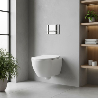 Rea Ovládacie tlačidlo k podomietkovým systémom WC HD K011A-Q Chrome REA-E9561