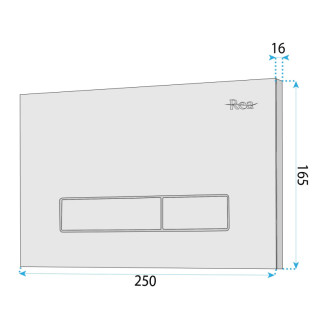 Rea Ovládacie tlačidlo k podomietkovým systémom WC HD K011A-Q Chrome REA-E9561