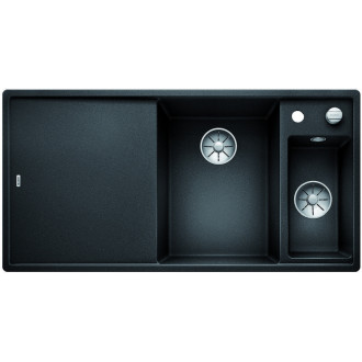 Blanco AXIA III 6S-F drez do roviny čierna granit 525 855