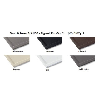 Blanco AXIA III 6S-F drez do roviny čierna granit 525 855