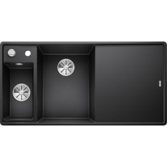 Blanco AXIA III 6S-F drez do roviny čierna granit 525 852