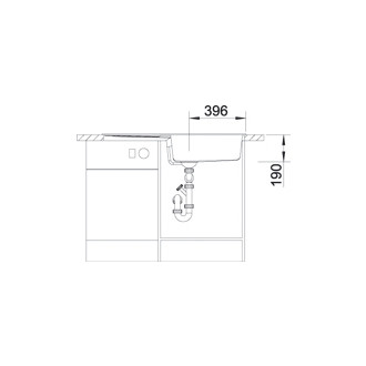 Blanco METRA XL 6 S drez vstavaný čierna granit 525 931