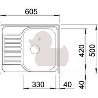 Set drezu a batérie Blanco 60x50 cm SETB5
