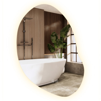 REA Zrkadlo LED 80x60cm Cloud C HOM-05504