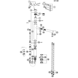 Blanco LINEE S Silgranit-look dvojfarebná kávová/chróm