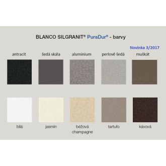 Blanco LINEE S Silgranit-look dvojfarebná kávová/chróm