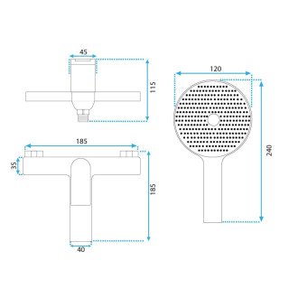 Rea Kúpeľňová batéria REA AVALON Chrome REA-B1156