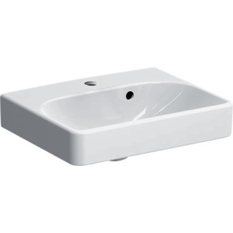 Umývadlo Geberit Smyle Square 45x36 cm otvor pre batériu uprostred 500.222.01.1