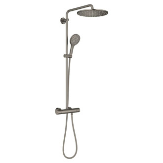 Sprchový systém Grohe Rainshower s termostatickou batériou kartáčovaný Hard Graphite 26836AL0