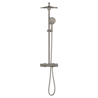 Sprchový systém Grohe Rainshower s termostatickou batériou kartáčovaný Hard Graphite 26836AL0