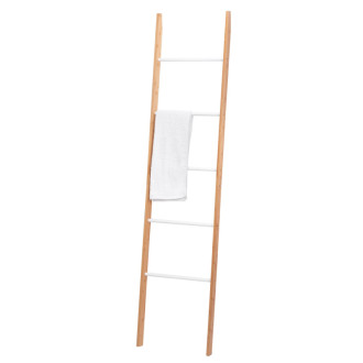 REA Vysoká bambusová polica s rebríkom 186 cm HOM-03693 HOM-03693
