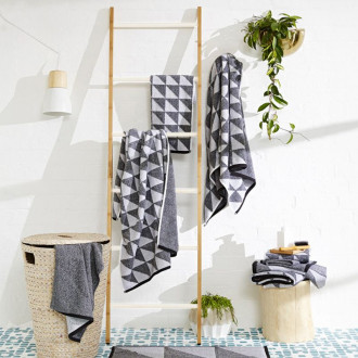 REA Vysoká bambusová polica s rebríkom 186 cm HOM-03693 HOM-03693