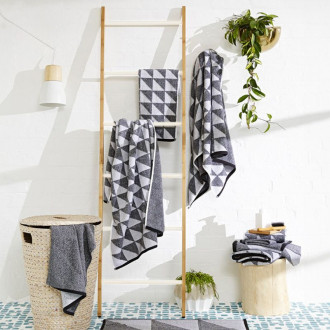 REA Vysoká bambusová polica s rebríkom 186 cm HOM-03693 HOM-03693