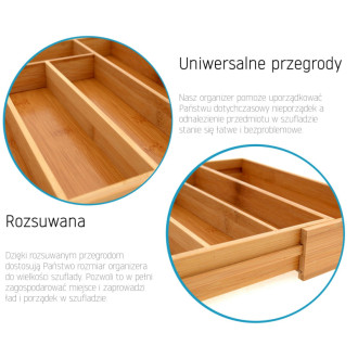 REA Výsuvný organizér zásuviek HOM-00001 HOM-00001