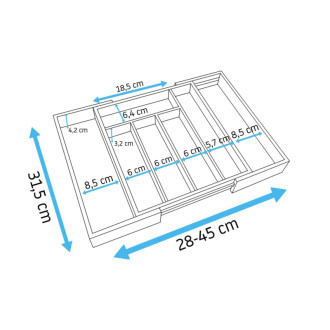REA Výsuvný organizér zásuviek HOM-00001 HOM-00001