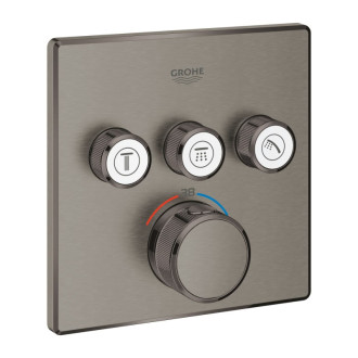 Vaňová batéria Grohe Smart Control bez podomietkového telesa kartáčovaný Hard Graphite 29126AL0
