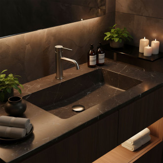 Rea Umývadlová batéria REA Foster Nickel Brush Low REA-B6323