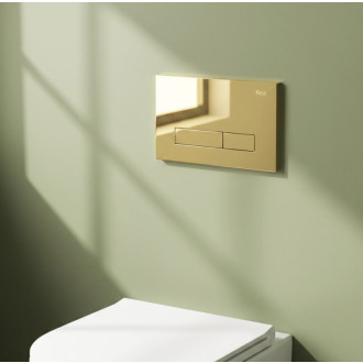 Rea Podomietkový WC systém K011A-Q + tlačidla I Brush Gold KPL-E9560