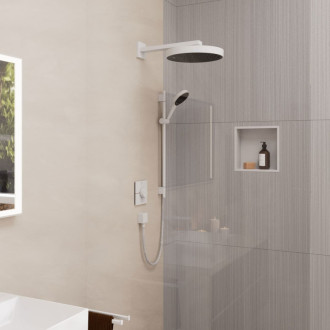 Sprchový set Hansgrohe Rainfinity na stenu matná biela 28746700