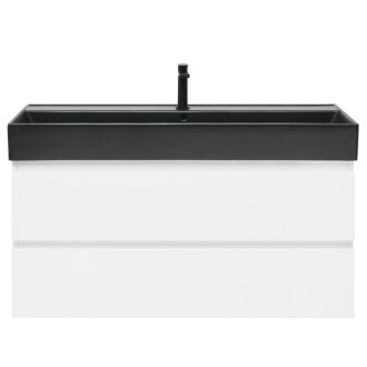 Kúpeľňová skrinka s umývadlom SAT B-Way 1 99x50x45 cm biela lesk BWAY2100WU2B2B