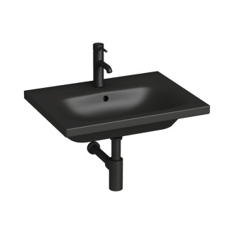 Umývadlo Jika MIo-N 60x45 cm čierna mat otvor pre batériu uprostred H8127137161041