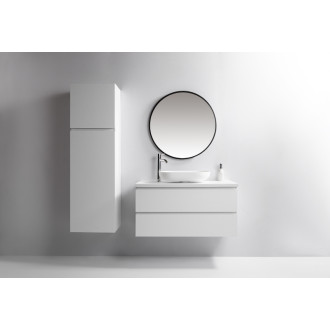 CERANO - Kúpeľňová skrinka Carole s doskou pod umývadlo - 36 mm - biela matná - 81x51,6x46,5 cm