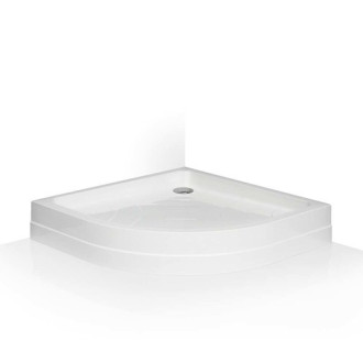 Sprchová vanička štvrťkruhová Roth 80x80 cm akrylát 8000024