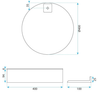 Rea Sada kúpeľňového nábytku s umývadlom Molly 40cm Grey REA-M0008