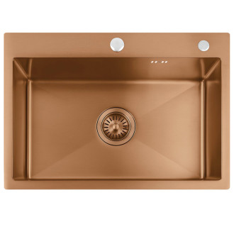 Rea Oceľový drez Liam BRUSH COPPER KPL-06050