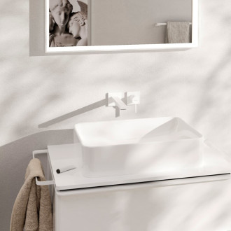 Umývadlová batéria Hansgrohe Tecturis E bez podomietkového telesa matná biela 73051700