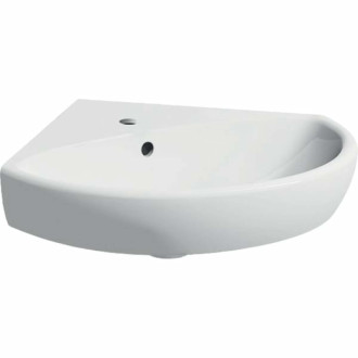 Rohové umývadlo Geberit Selnova 59x56 cm otvor pre batériu uprostred 501.050.00.5