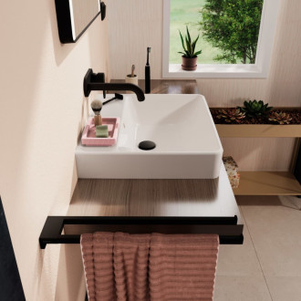 Umývadlo Hansgrohe Xanuia Q 55x48 cm bez otvoru pre batériu, s prepadom 60239450