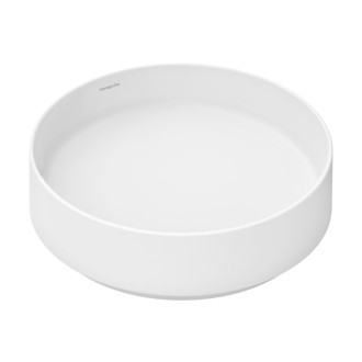 Umývadlo Hansgrohe Xuniva Evo S 40x40 cm biela matná mat bez otvoru pre batériu, bez prepadu 60323700