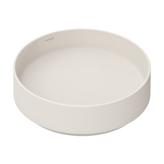 Umývadlo Hansgrohe Xuniva Evo S 40x40 cm piesková matná béžová mat bez otvoru pre batériu, bez prepadu 60323780
