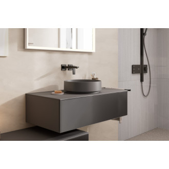 Umývadlo Hansgrohe Xuniva Evo S 40x40 cm bridlicová matná šedá mat bez otvoru pre batériu, bez prepadu 60323760